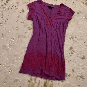 BCBG MaxAzria Purple/Red Blouse Top Shirt Size Medium M MSRP $140 NWT